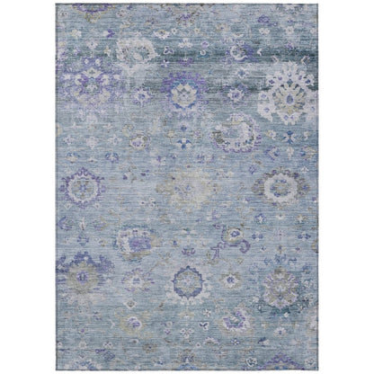 LOOMLAN Rugs Sofia Sky Washable Indoor-Outdoor Rug