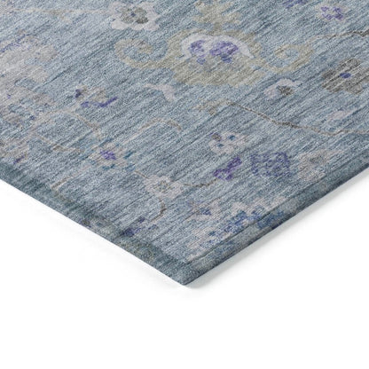 LOOMLAN Rugs Sofia Sky Washable Indoor-Outdoor Rug