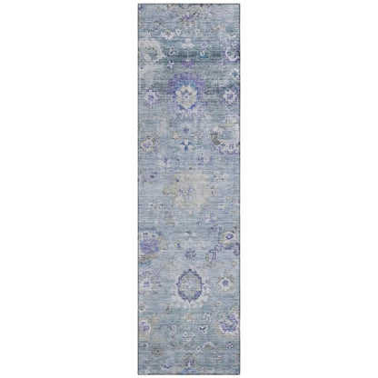 LOOMLAN Rugs Sofia Sky Washable Indoor-Outdoor Rug