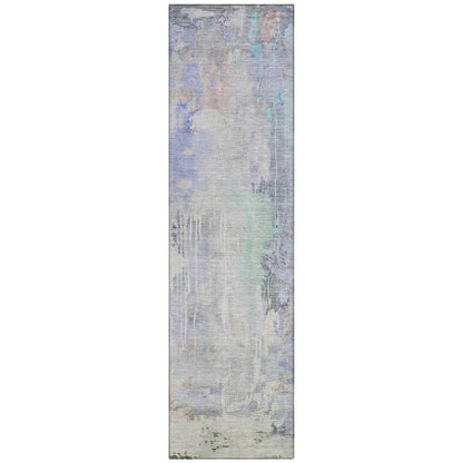LOOMLAN Rugs Sofina Purple Washable Indoor-Outdoor Rug