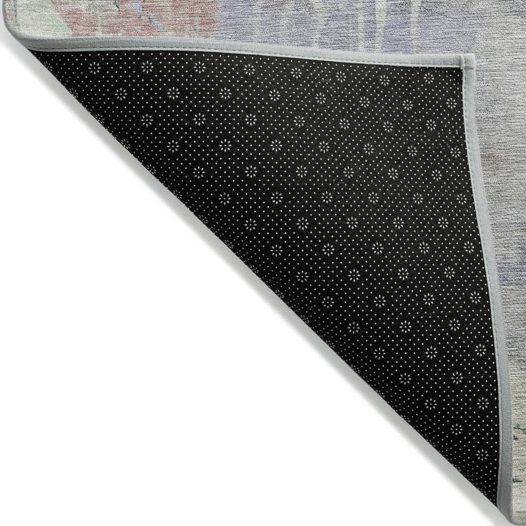 LOOMLAN Rugs Sofina Purple Washable Indoor-Outdoor Rug