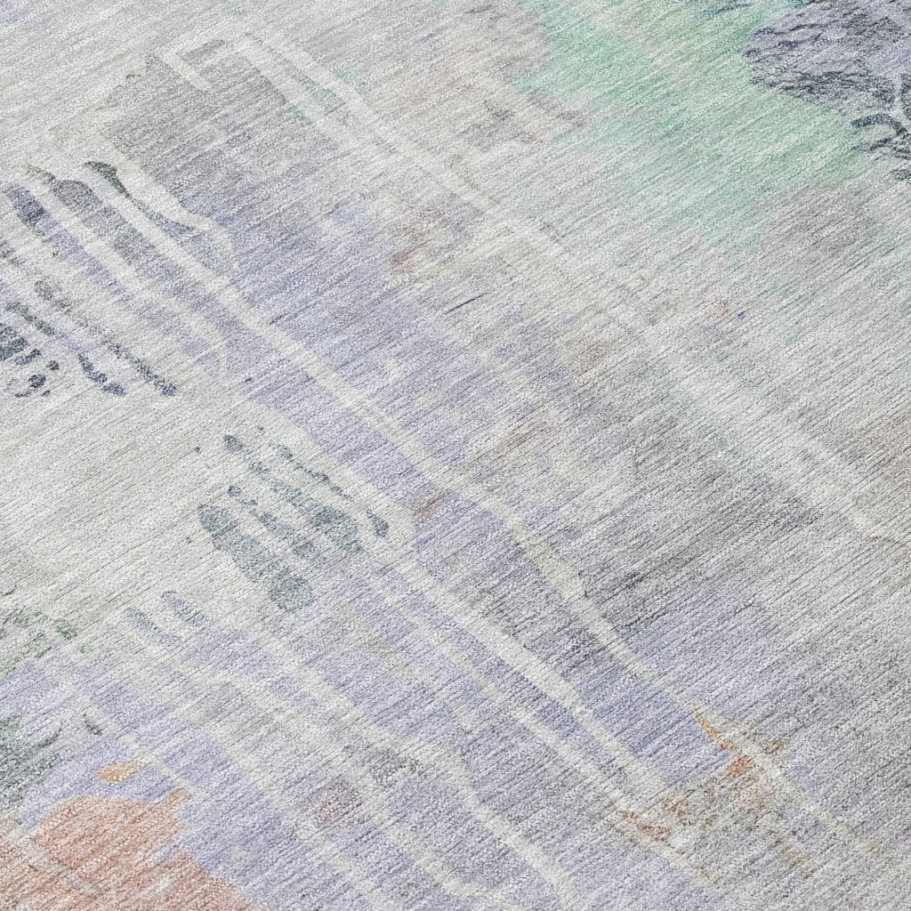 LOOMLAN Rugs Sofina Purple Washable Indoor-Outdoor Rug