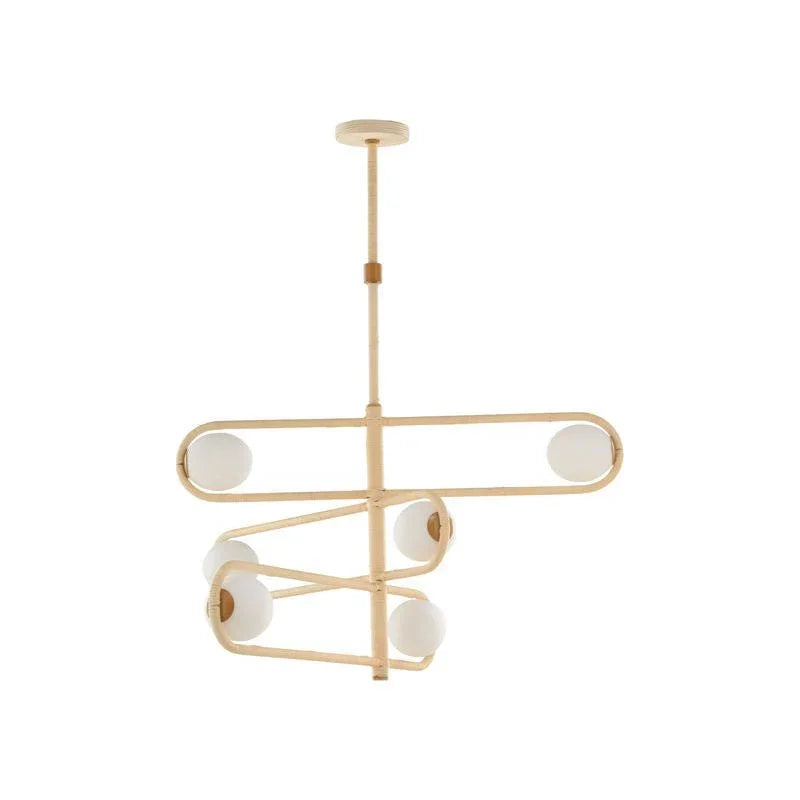 Sol Rattan Design Ambient Lighting Chandelier