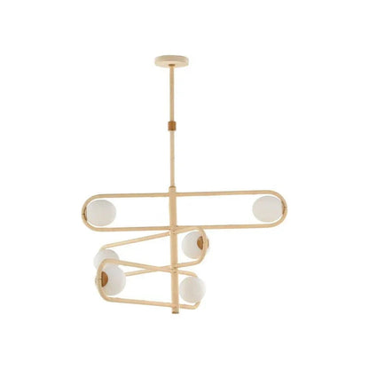 Sol Rattan Design Ambient Lighting Chandelier