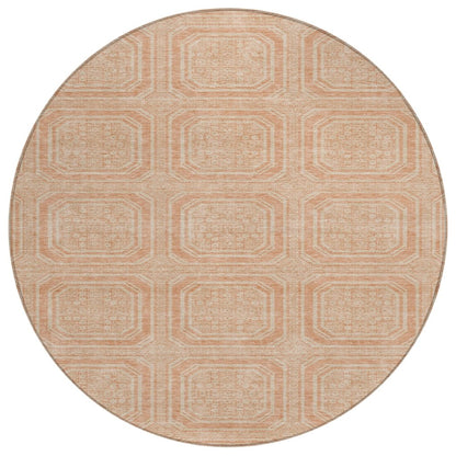LOOMLAN Rugs Solandra Orange Washable Indoor-Outdoor Rug