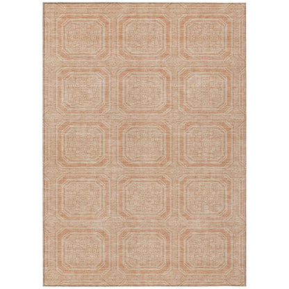 LOOMLAN Rugs Solandra Orange Washable Indoor-Outdoor Rug