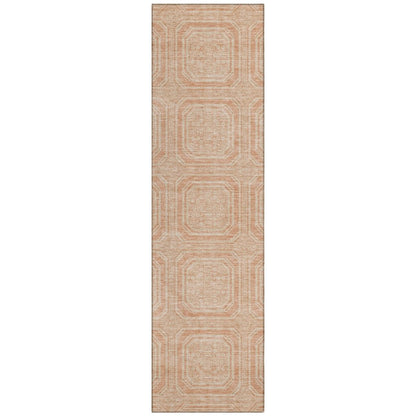 LOOMLAN Rugs Solandra Orange Washable Indoor-Outdoor Rug