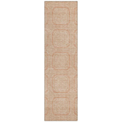 LOOMLAN Rugs Solandra Orange Washable Indoor-Outdoor Rug