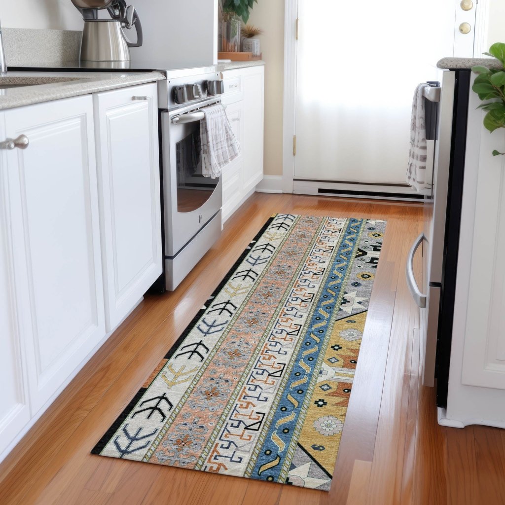 LOOMLAN Rugs Solara Black Washable Indoor-Outdoor Rug