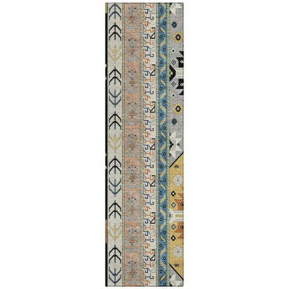 LOOMLAN Rugs Solara Black Washable Indoor-Outdoor Rug