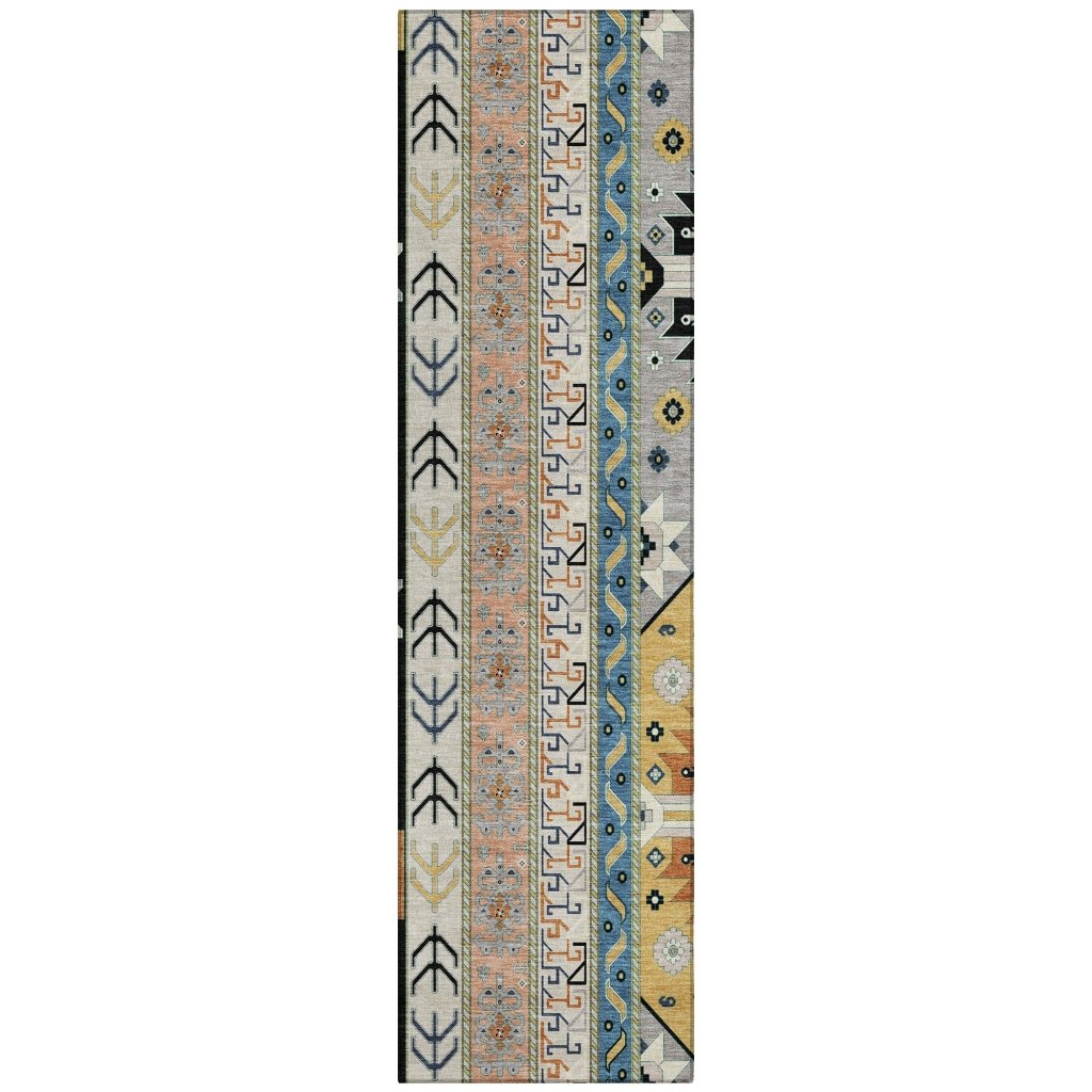 LOOMLAN Rugs Solara Black Washable Indoor-Outdoor Rug