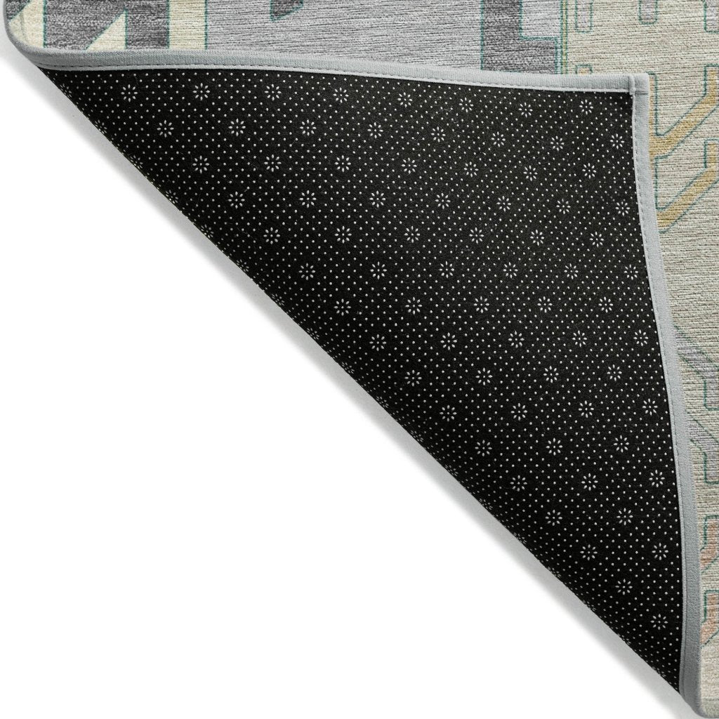 LOOMLAN Rugs Solara Gray Washable Indoor-Outdoor Rug