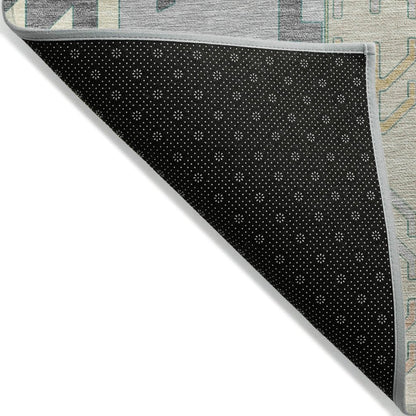 LOOMLAN Rugs Solara Gray Washable Indoor-Outdoor Rug