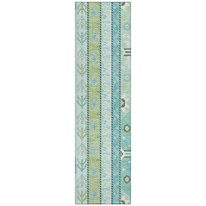 LOOMLAN Rugs Solara Green Washable Indoor-Outdoor Rug