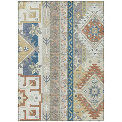 LOOMLAN Rugs Solara Ivory Washable Indoor-Outdoor Rug