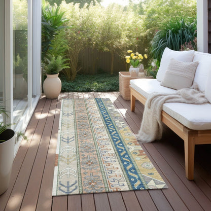 LOOMLAN Rugs Solara Ivory Washable Indoor-Outdoor Rug