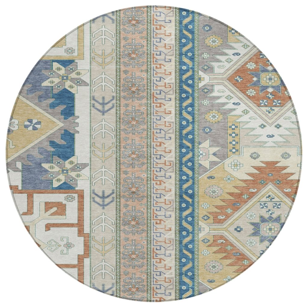 LOOMLAN Rugs Solara Ivory Washable Indoor-Outdoor Rug
