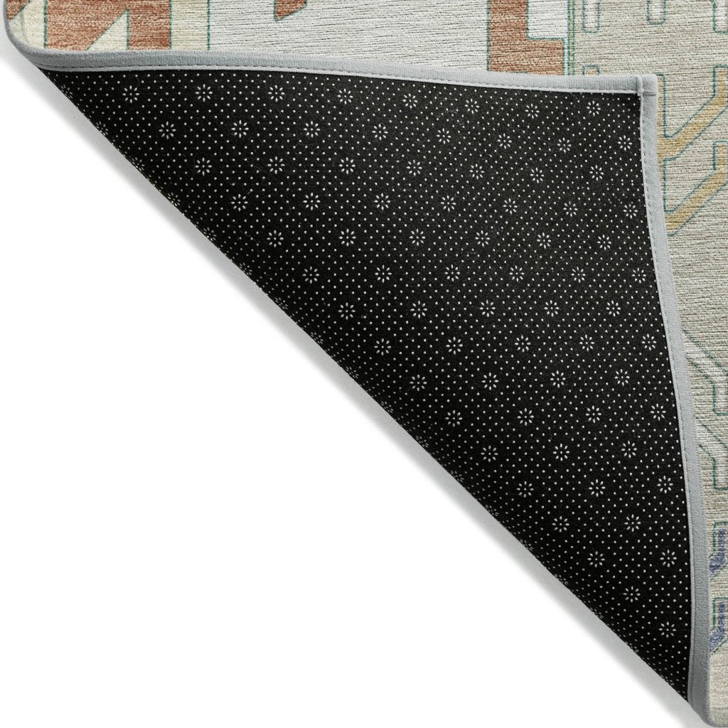 LOOMLAN Rugs Solara Ivory Washable Indoor-Outdoor Rug