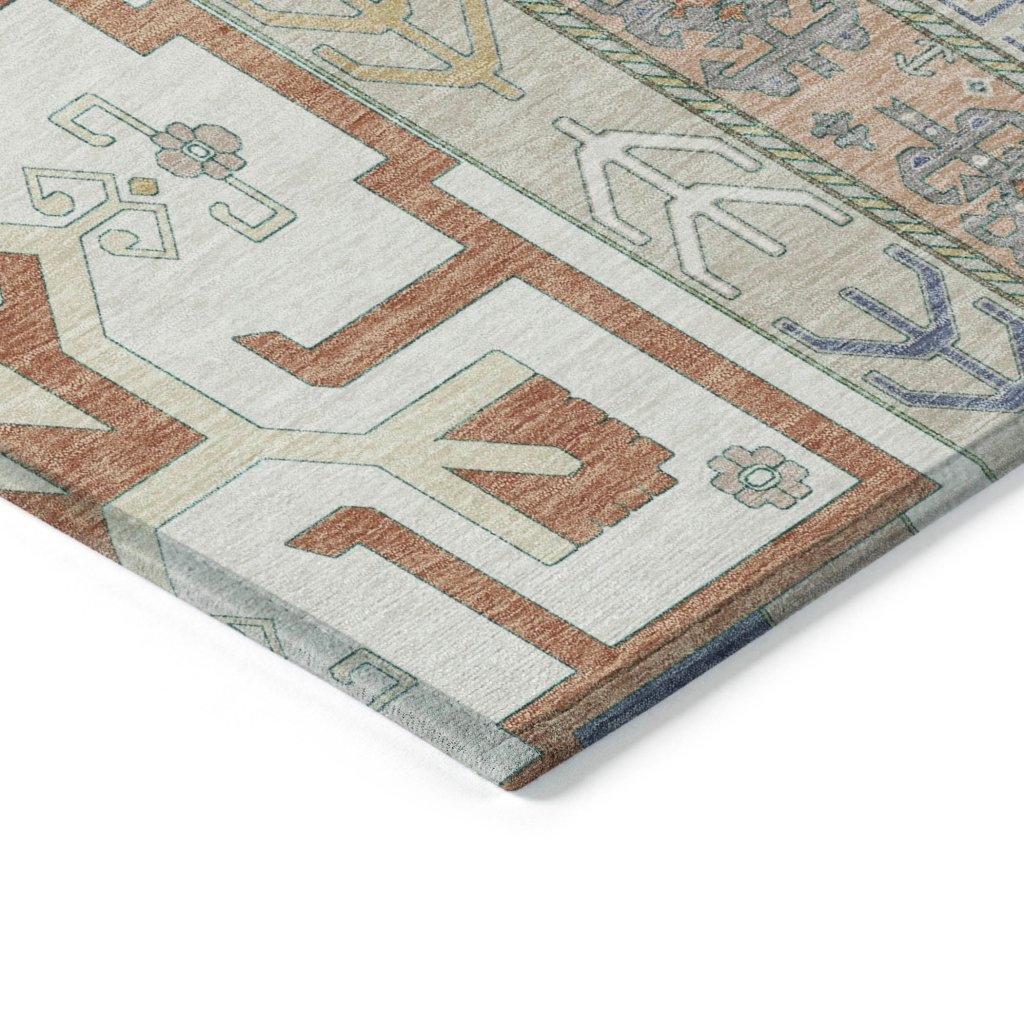 LOOMLAN Rugs Solara Ivory Washable Indoor-Outdoor Rug