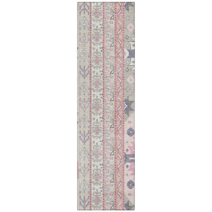 LOOMLAN Rugs Solara Pink Washable Indoor-Outdoor Rug