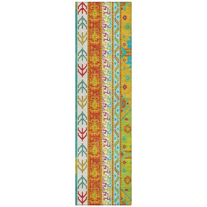 LOOMLAN Rugs Solara Teal Washable Indoor-Outdoor Rug