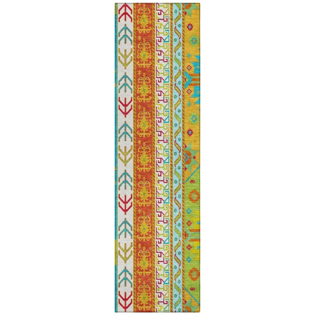 LOOMLAN Rugs Solara Teal Washable Indoor-Outdoor Rug
