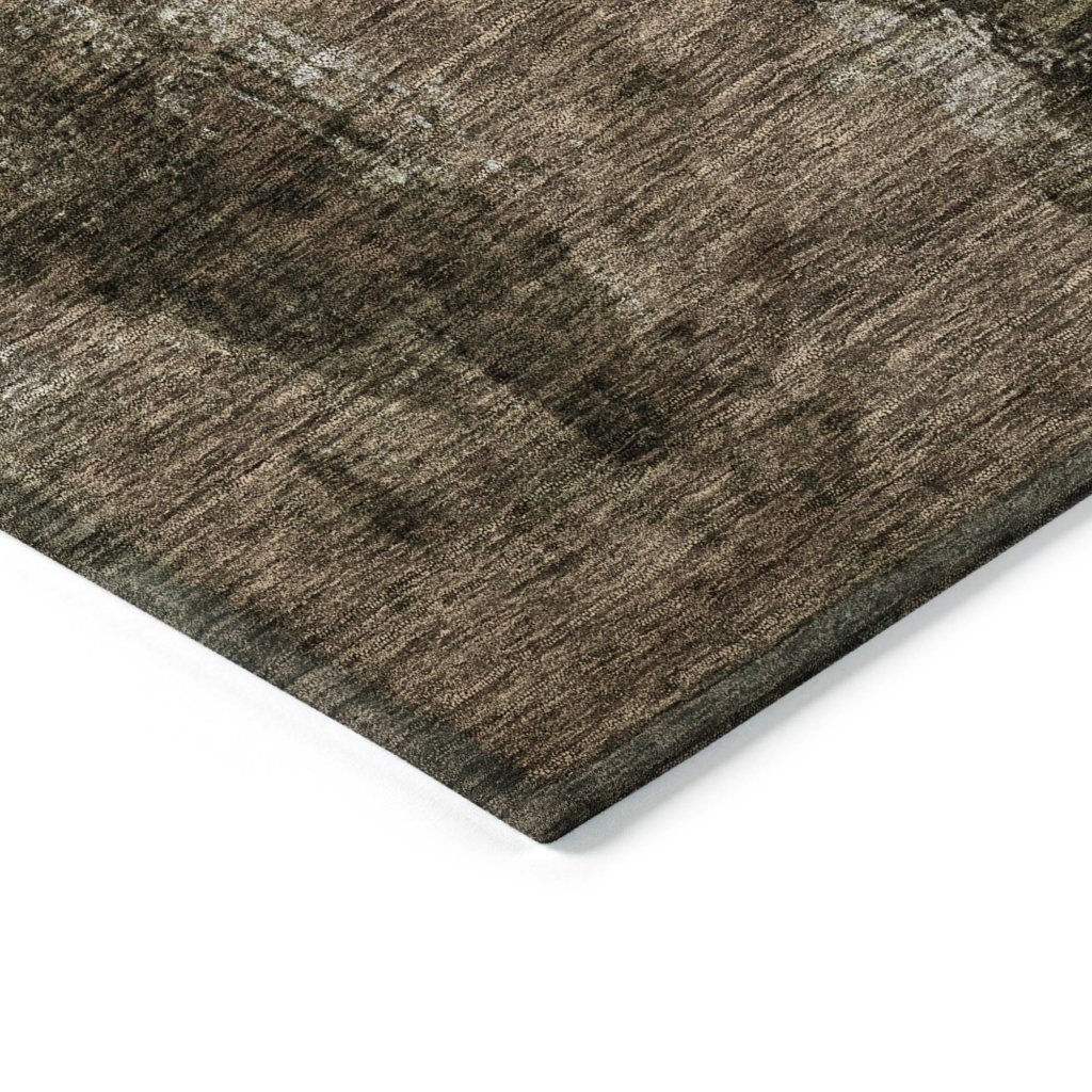 LOOMLAN Rugs Solayne Brown Washable Indoor-Outdoor Rug