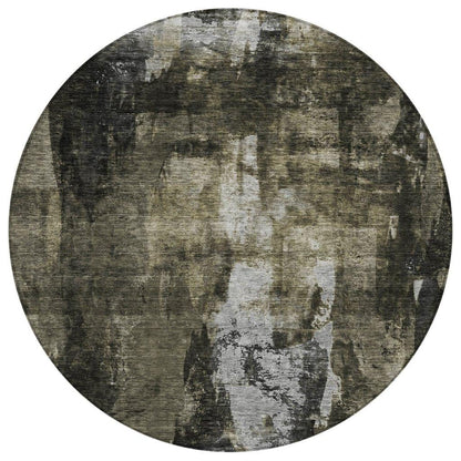 LOOMLAN Rugs Solayne Gray Washable Indoor-Outdoor Rug