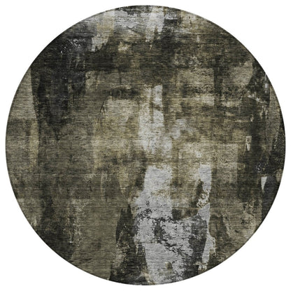 LOOMLAN Rugs Solayne Gray Washable Indoor-Outdoor Rug