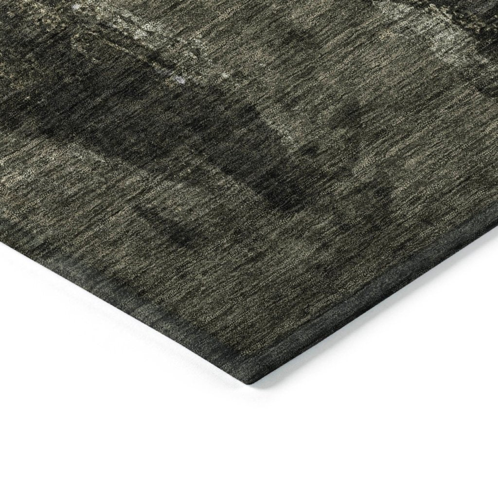 LOOMLAN Rugs Solayne Gray Washable Indoor-Outdoor Rug