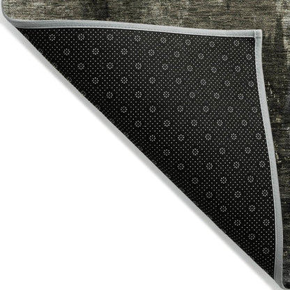 LOOMLAN Rugs Solayne Gray Washable Indoor-Outdoor Rug