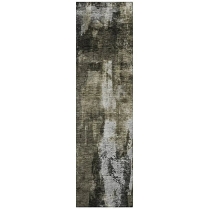 LOOMLAN Rugs Solayne Gray Washable Indoor-Outdoor Rug