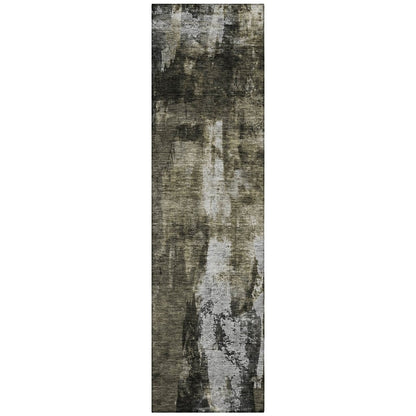 LOOMLAN Rugs Solayne Gray Washable Indoor-Outdoor Rug