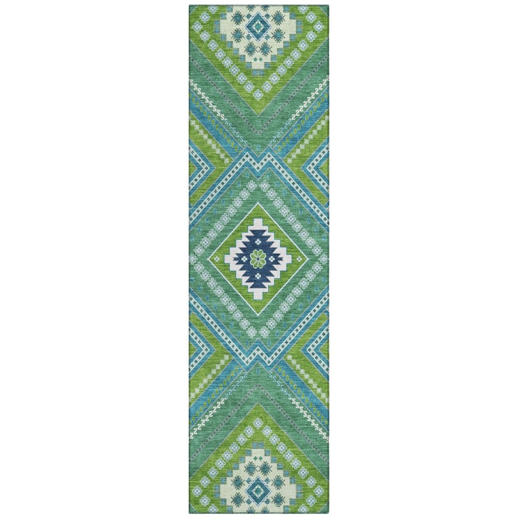LOOMLAN Rugs Solene Lime Washable Indoor-Outdoor Rug