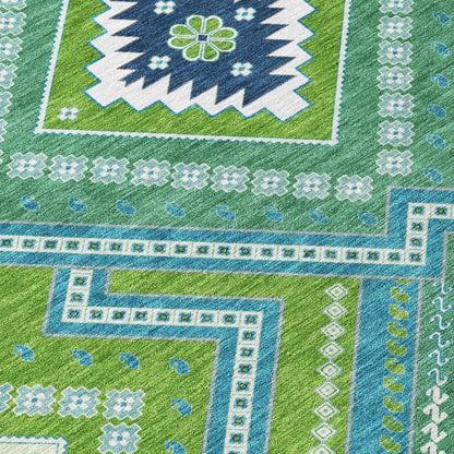 LOOMLAN Rugs Solene Lime Washable Indoor-Outdoor Rug