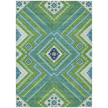 LOOMLAN Rugs Solene Lime Washable Indoor-Outdoor Rug