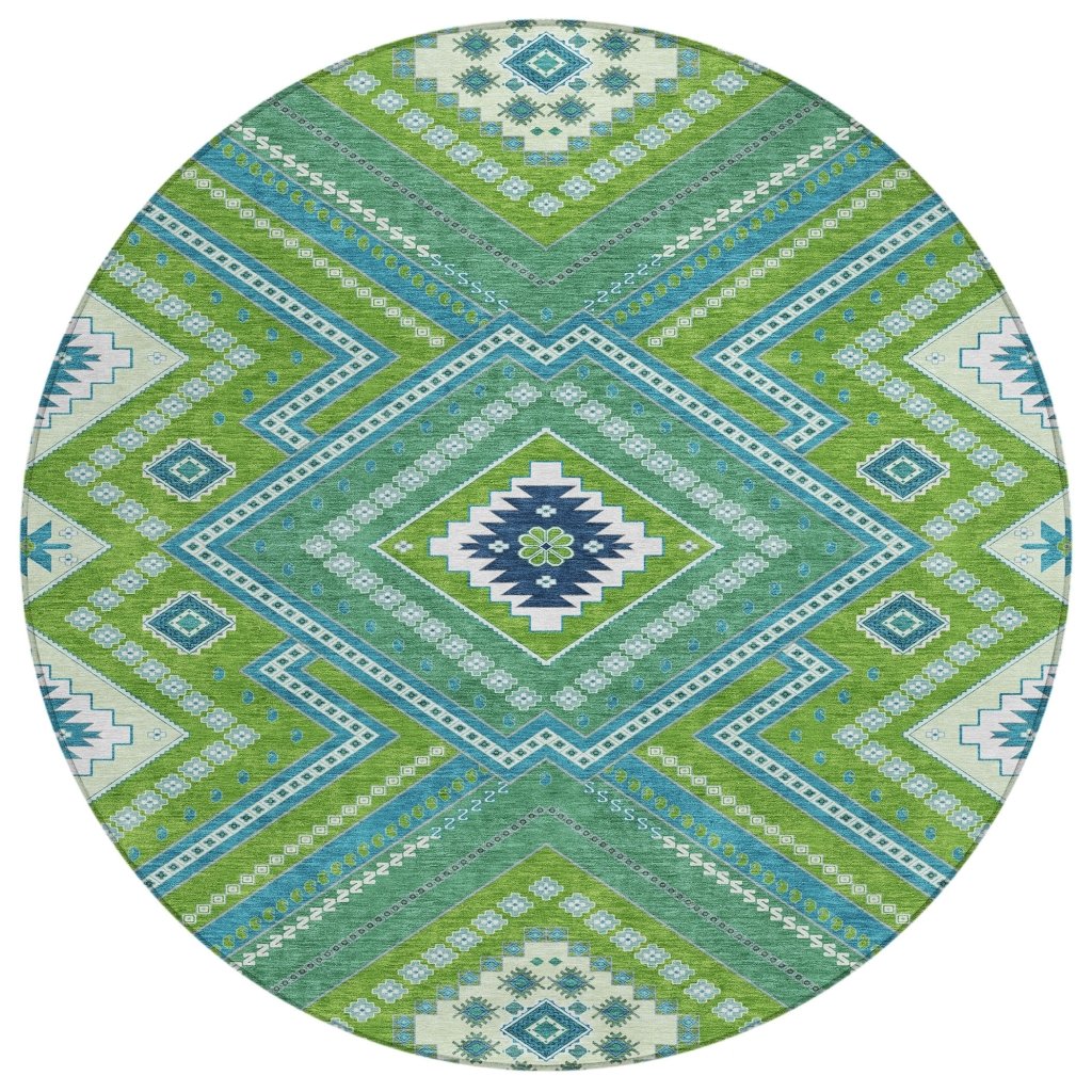 LOOMLAN Rugs Solene Lime Washable Indoor-Outdoor Rug