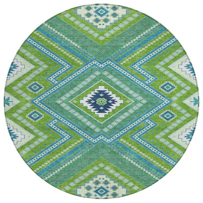 LOOMLAN Rugs Solene Lime Washable Indoor-Outdoor Rug