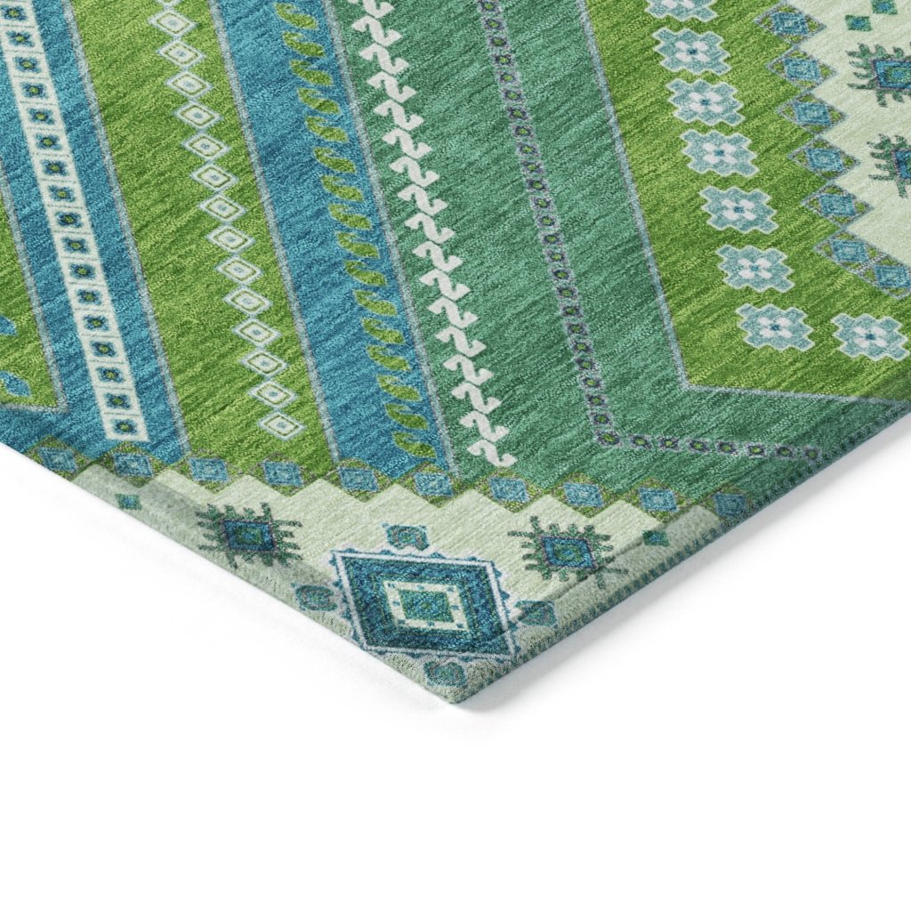 LOOMLAN Rugs Solene Lime Washable Indoor-Outdoor Rug