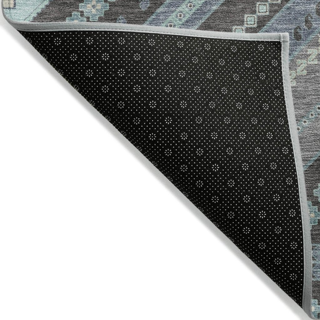LOOMLAN Rugs Solene Pewter Washable Indoor-Outdoor Rug