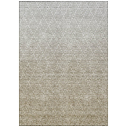 LOOMLAN Rugs Soleya Brown Washable Indoor-Outdoor Rug