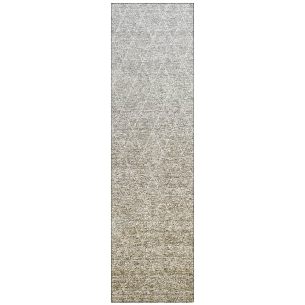 LOOMLAN Rugs Soleya Brown Washable Indoor-Outdoor Rug