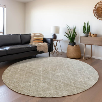 LOOMLAN Rugs Soleya Brown Washable Indoor-Outdoor Rug