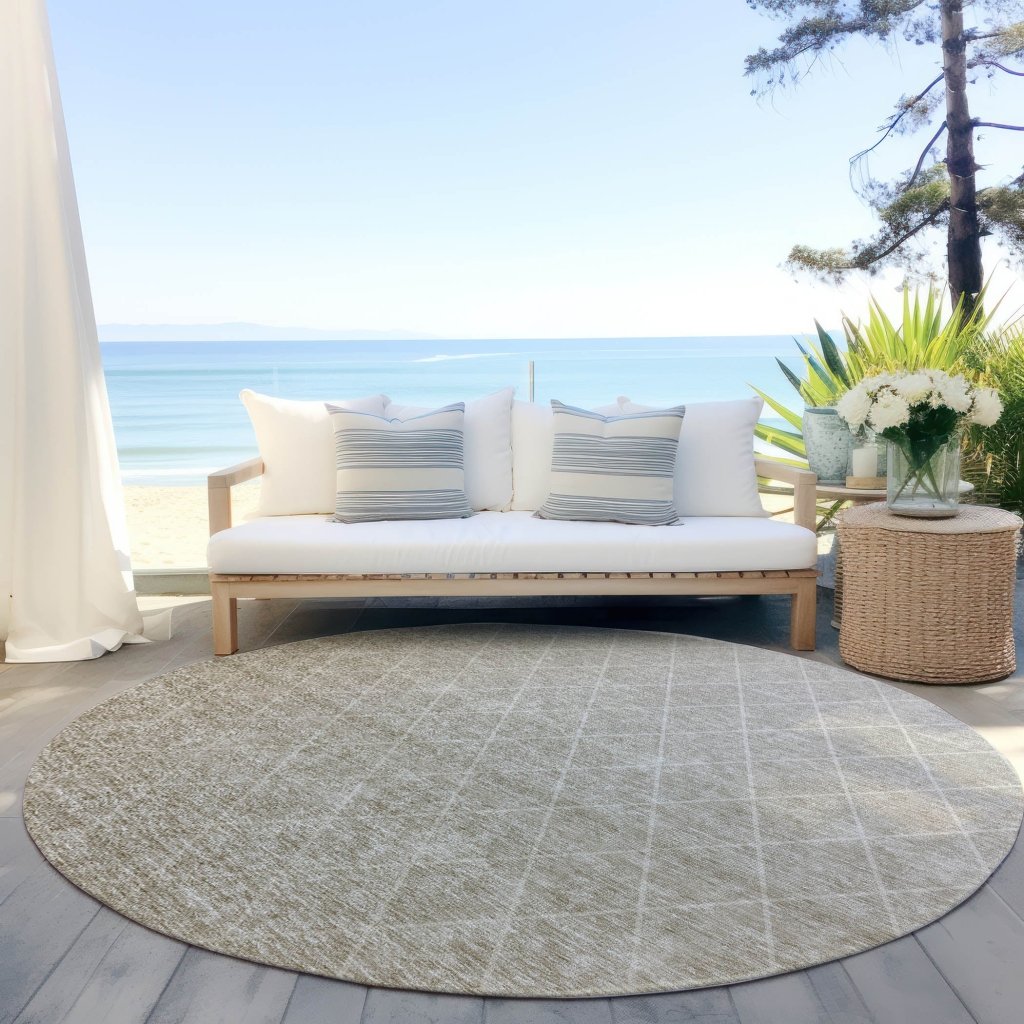 LOOMLAN Rugs Soleya Brown Washable Indoor-Outdoor Rug