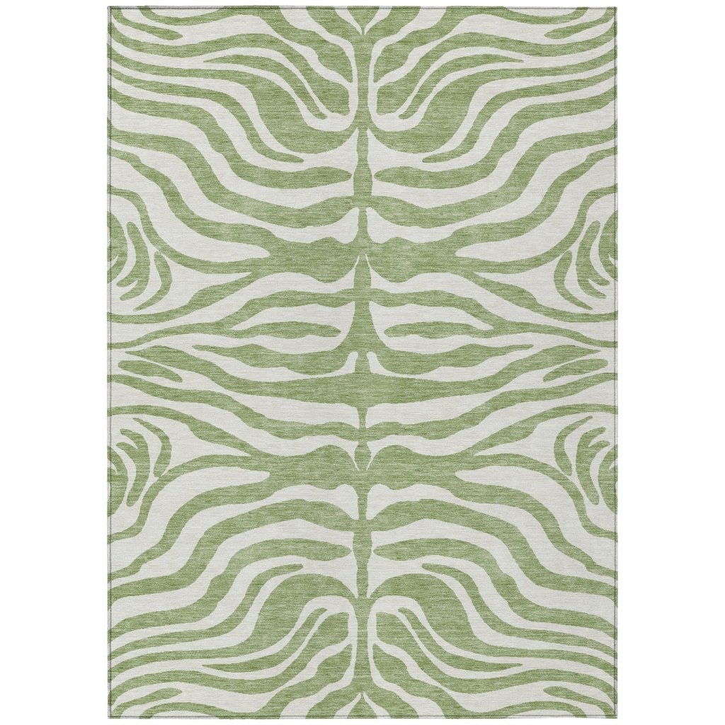LOOMLAN Rugs Solstice Aloe Washable Indoor-Outdoor Rug