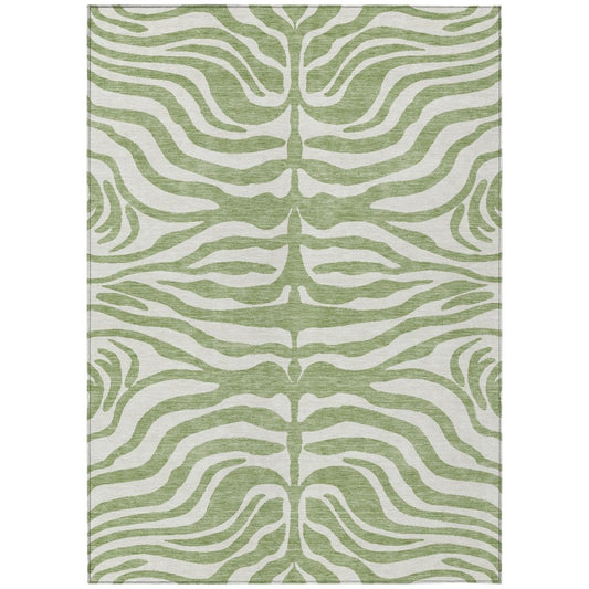 LOOMLAN Rugs Solstice Aloe Washable Indoor-Outdoor Rug