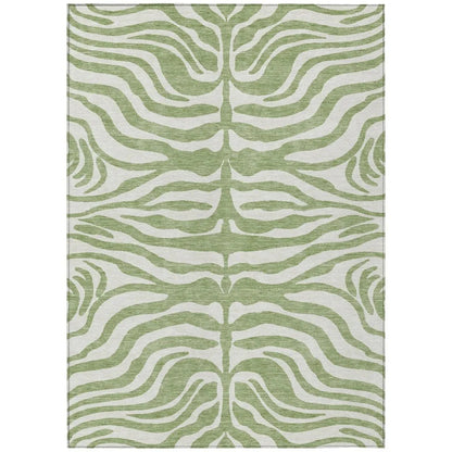 LOOMLAN Rugs Solstice Aloe Washable Indoor-Outdoor Rug