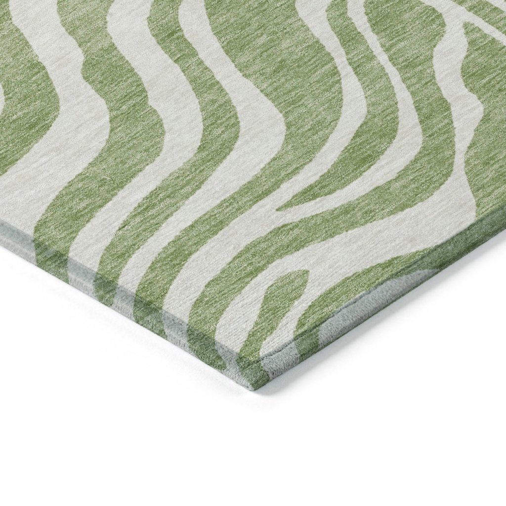 LOOMLAN Rugs Solstice Aloe Washable Indoor-Outdoor Rug