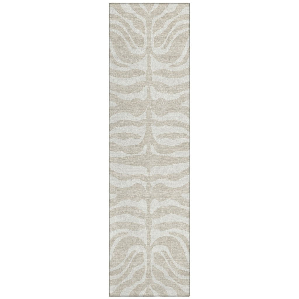 LOOMLAN Rugs Solstice Beige Washable Indoor-Outdoor Rug