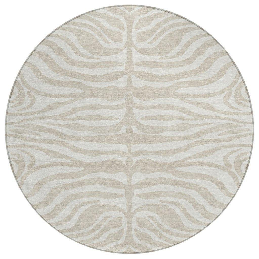 LOOMLAN Rugs Solstice Beige Washable Indoor-Outdoor Rug